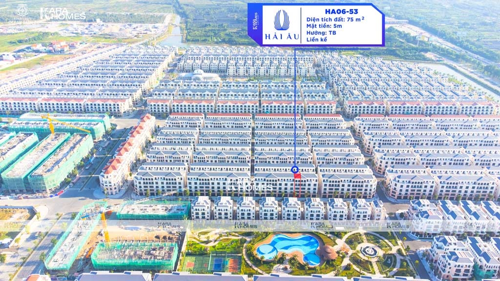 Bán liền kề Vinhomes Ocean Park 2 - Giá tốt - Phân khu Hải Âu HA06-53
