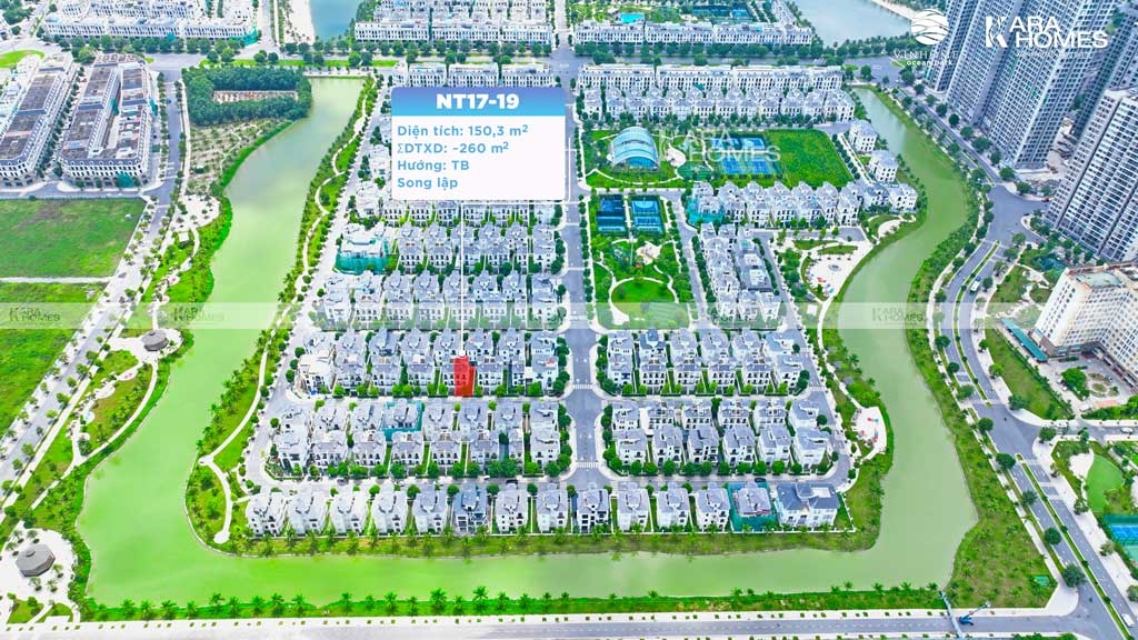 Bán biệt thự Ngọc Trai Vinhomes Ocean Park - Song lập NT17-19