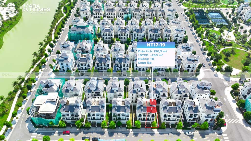 Bán biệt thự Ngọc Trai Vinhomes Ocean Park - Song lập NT17-19