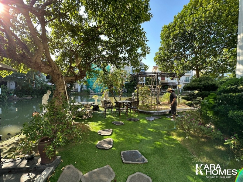 Bán biệt thự Đơn Lập Hoa Sữa 6, Vinhomes Riverside hoàn thiện nội thất nhập khẩu