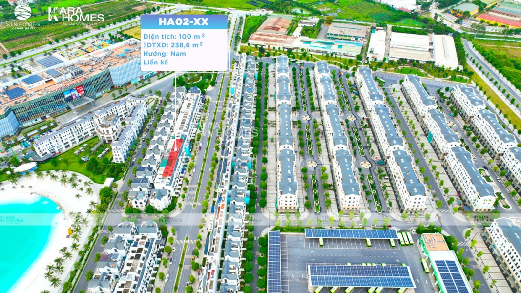 Bán Shophouse/Liền kề tiểu khu Hải Âu gần biển hồ 6,1ha và TTTM Vincom MegaMall Ocean Park