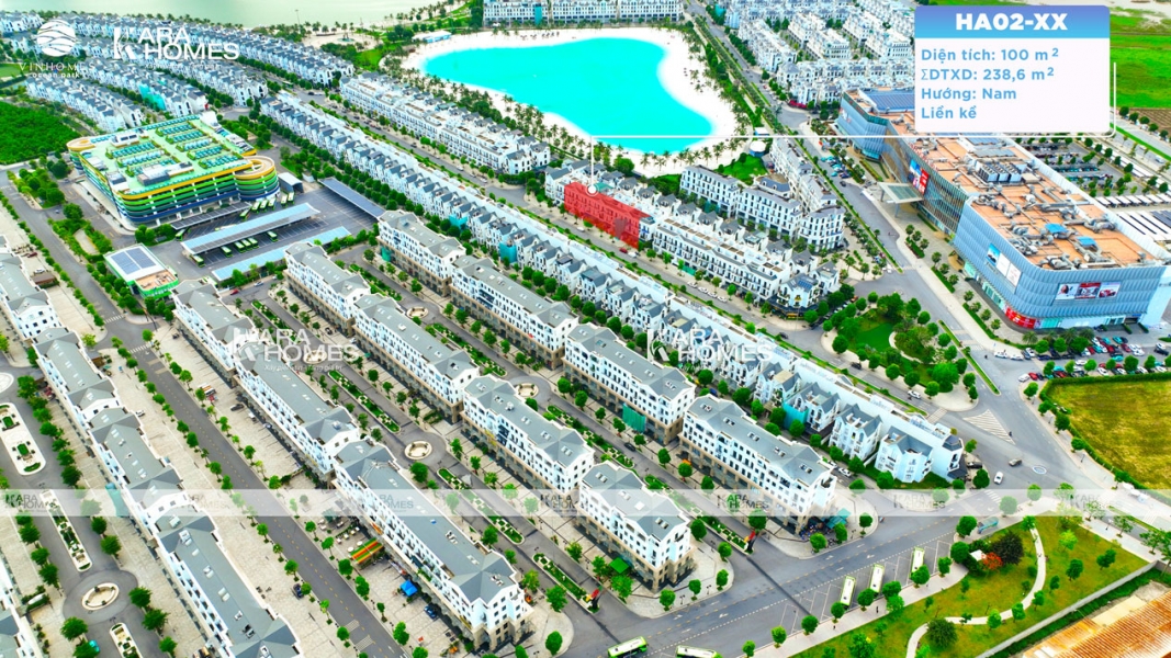 Bán Shophouse/Liền kề tiểu khu Hải Âu gần biển hồ 6,1ha và TTTM Vincom MegaMall Ocean Park