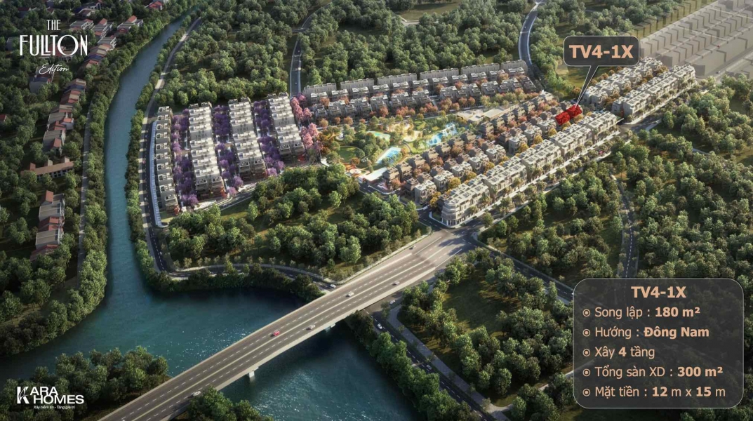 Căn biệt thự Song Lập - Twin Villa hướng Đông Nam, gần trục đường chính – Chọn ở hay đầu tư đều xứng đáng