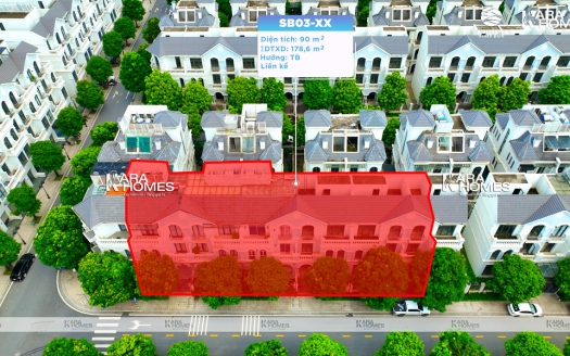 Bán liền kề Vinhomes Ocean Park 1 [ Full Nội Thất Đẹp ] - hướng Tây Bắc - SB03-XX