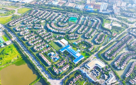 Bán biệt thự song lập Hoa Lan 3 hướng tây nam, căn thô, sông rộng, đường thông vị trí đẹp tại Vinhomes Riverside