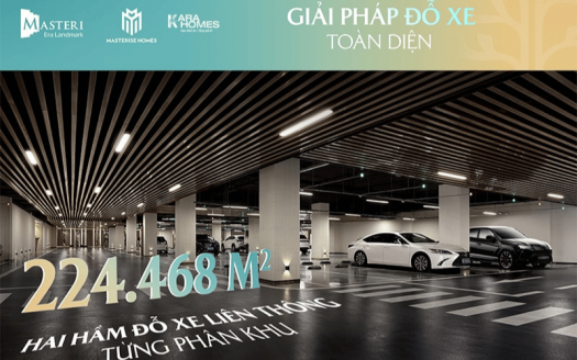 Giải pháp tầng hầm để xe thông minh, an toàn tại Masteri Era Landmark