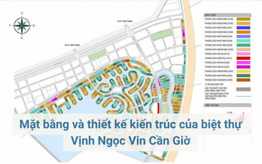 Mặt bằng và thiết kế kiến trúc của biệt thự Vịnh Ngọc Vin Cần Giờ