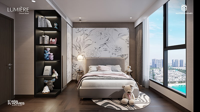 Cửa sổ sử dụng kính cường lực khổ lớn, giúp tối ưu tầm nhìn và ánh sáng