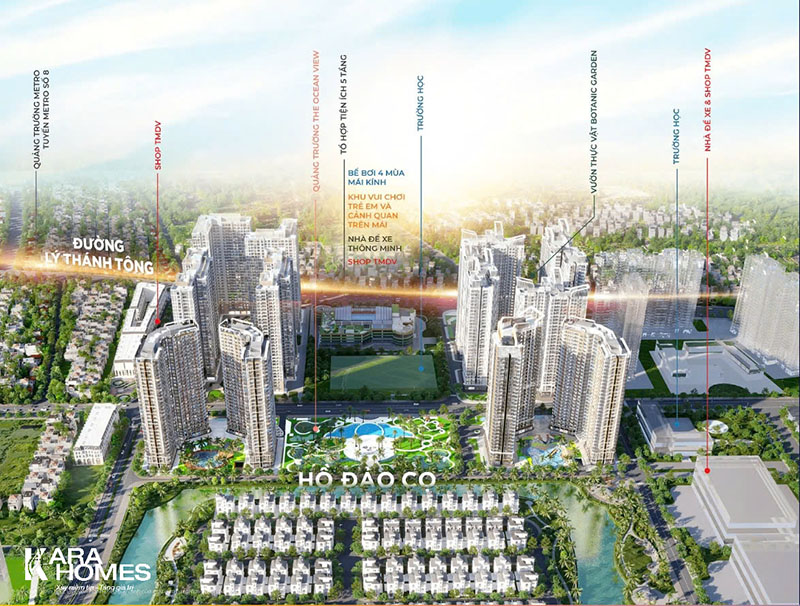 Lumiere Bayfront Ocean Park là phân khu cao tầng cuối cùng tại Ocean Park 1