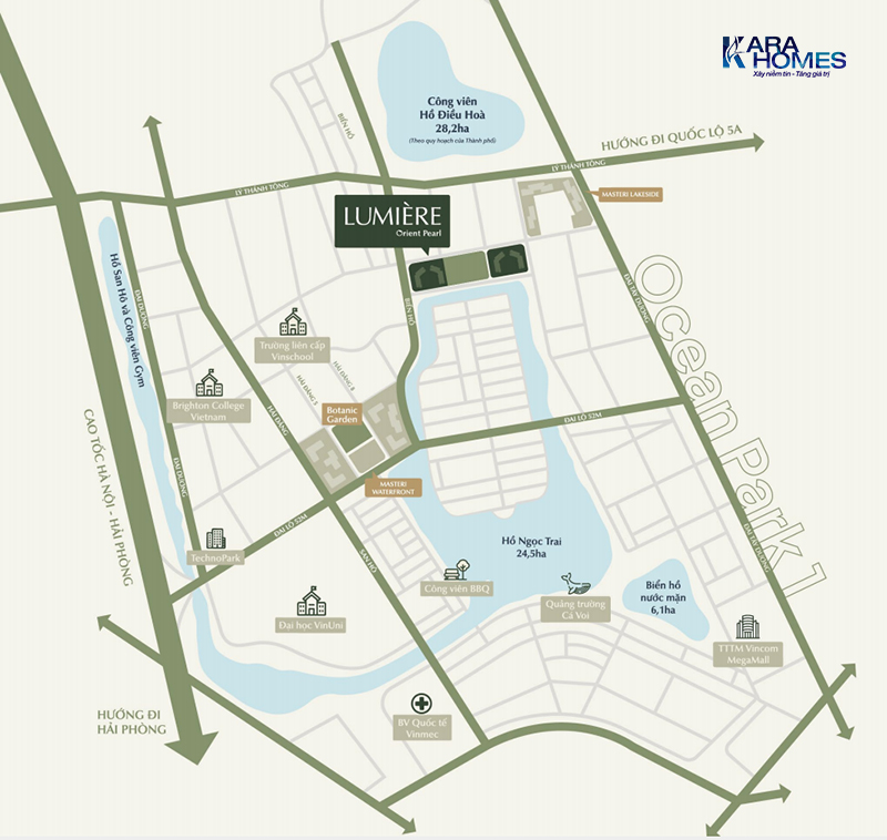 The Palma có vị trí độc tôn, đắt giá, kết nối với các vùng kinh tế trọng điểm