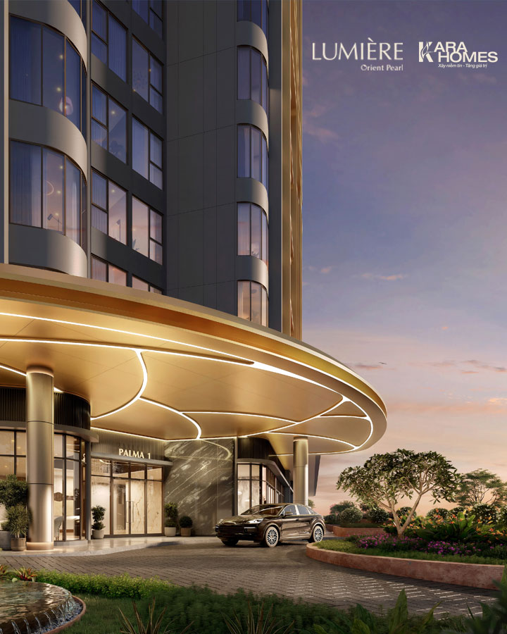 Thiết kế ngoài toà nhà Lumiere Orient Pearl