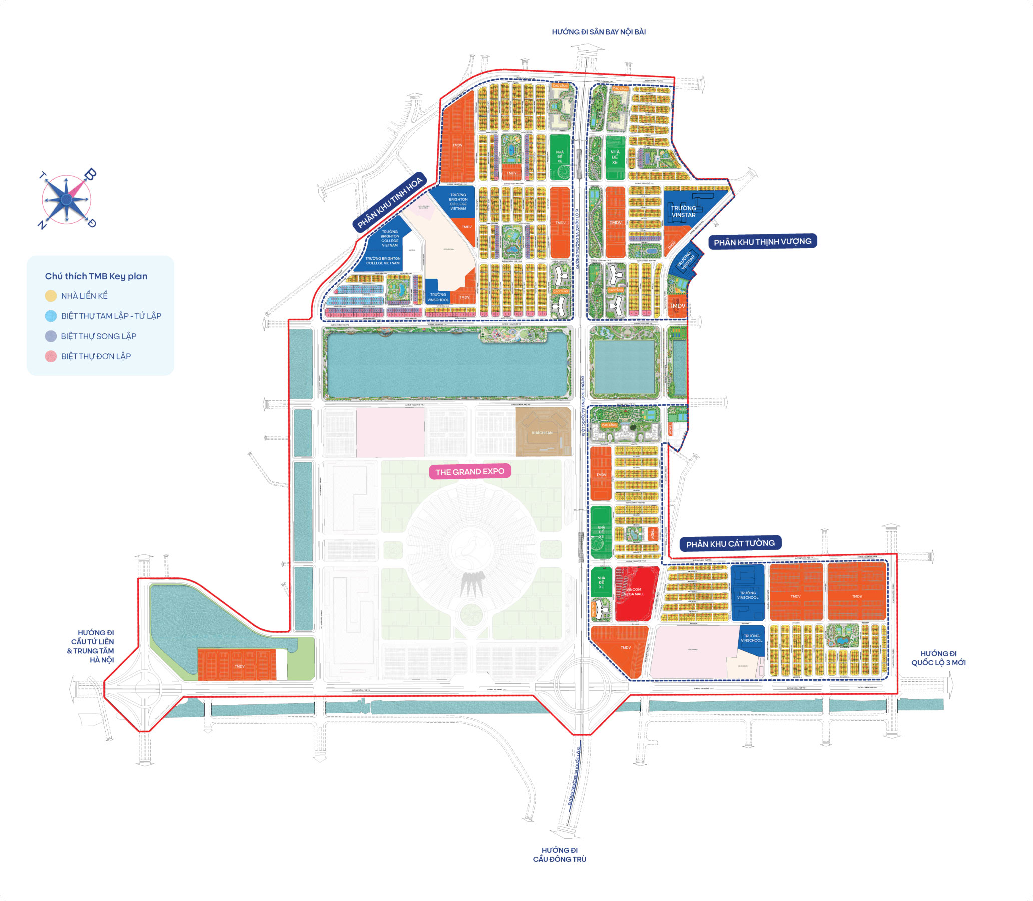 Tổng mặt bằng Vinhomes Global Gate - Vinhomes Cổ Loa